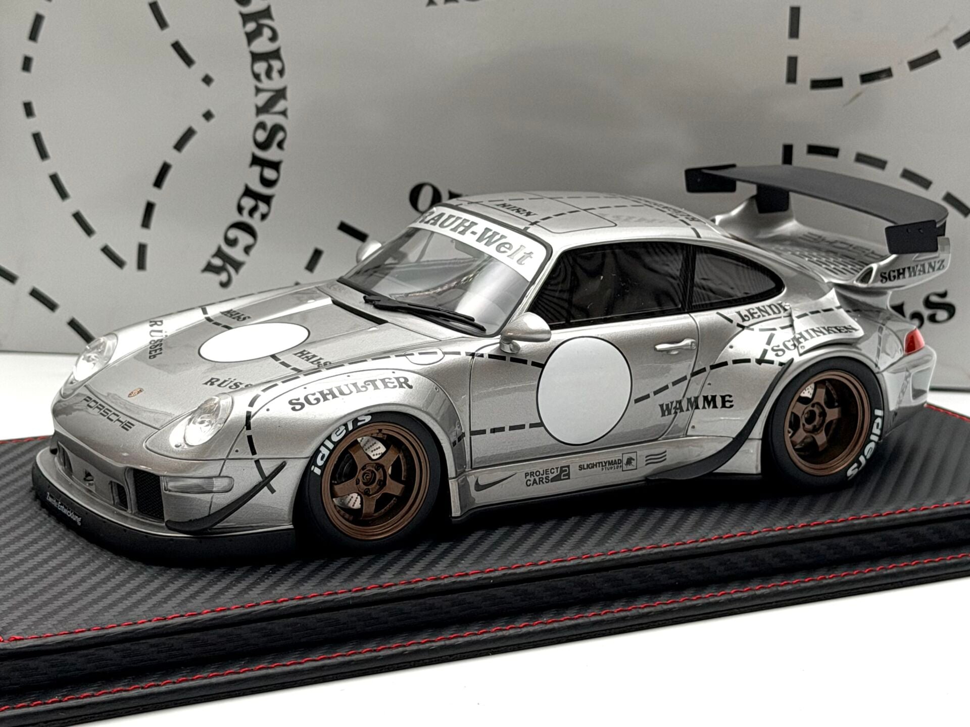 1:18 Porsche 911 993 RWB Silver Phantom CLDC017 - GT Spirit