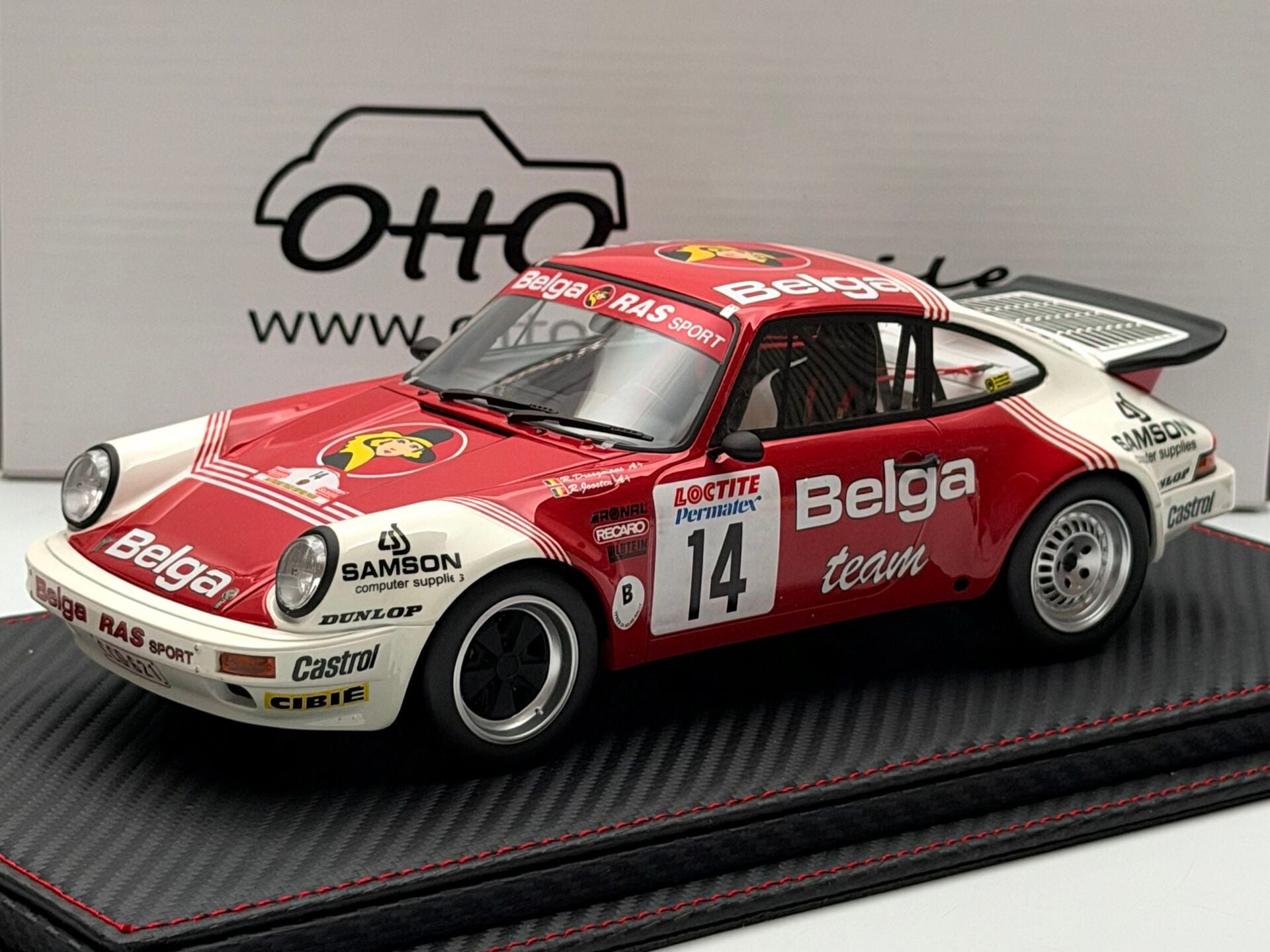 1:18 Porsche 911 SC RS Rally d'Ypres 1985 BELGA - OTTO