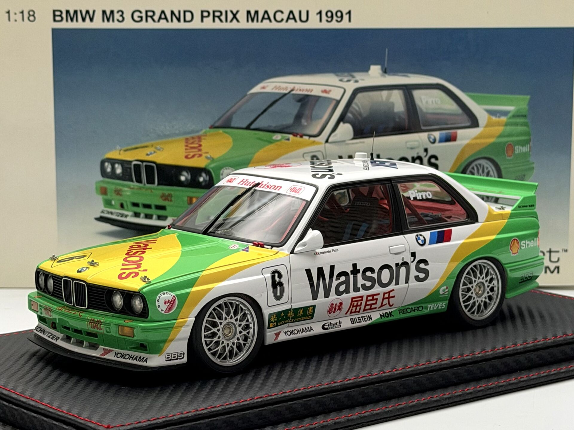 1:18 BMW M3 E30 Watsons 1991 Grand Prix Macau - Autoart