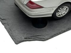 1:18 Mercedes-Benz CL 500 C215 W215 Silver Mermer Tabla - Autoart