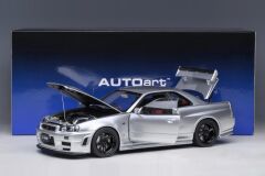 1:18 Nissan Skyline GT-R R34 Z Tune 2002 Silver - Autoart