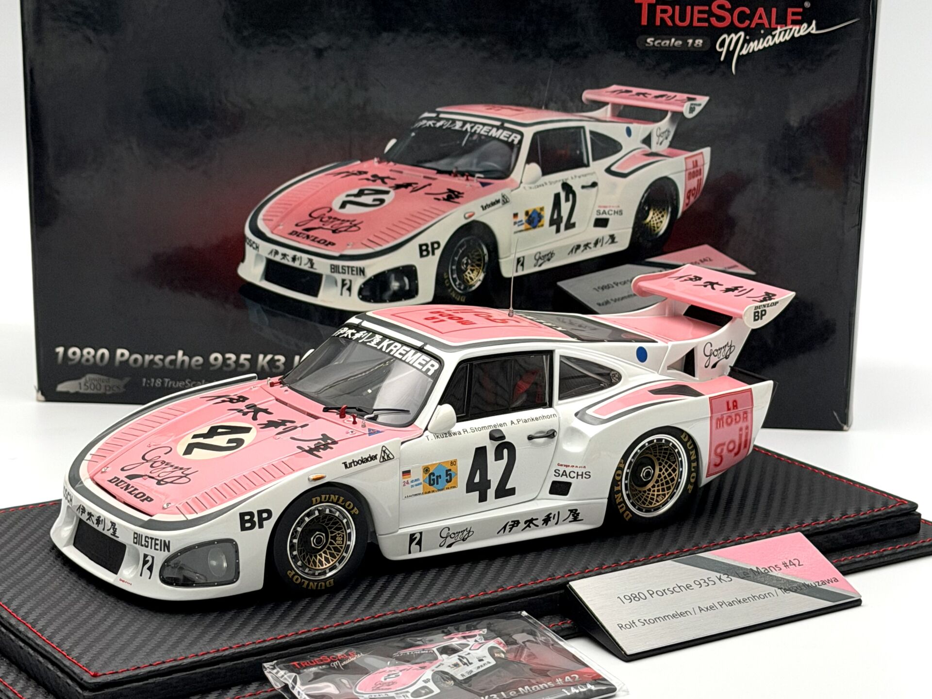 1:18 Porsche 935 K3 Pink #42 Le Mans 1980 - True Scale