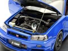 1:18 Nissan Skyline GT-R R34 Z Tune Bayside Blue - Autoart