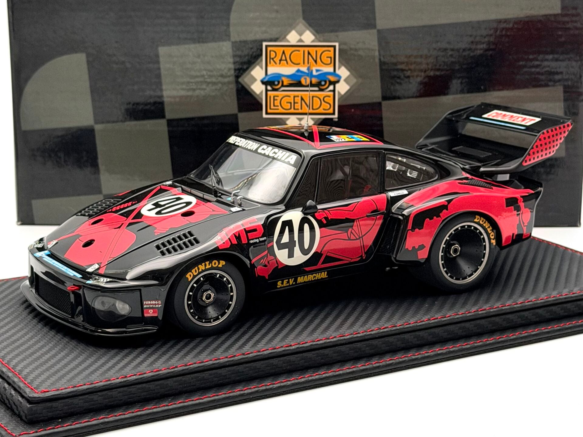 1:18 Porsche 935 Turbo JMS 1977 Le Mans 3rd Position - Exoto