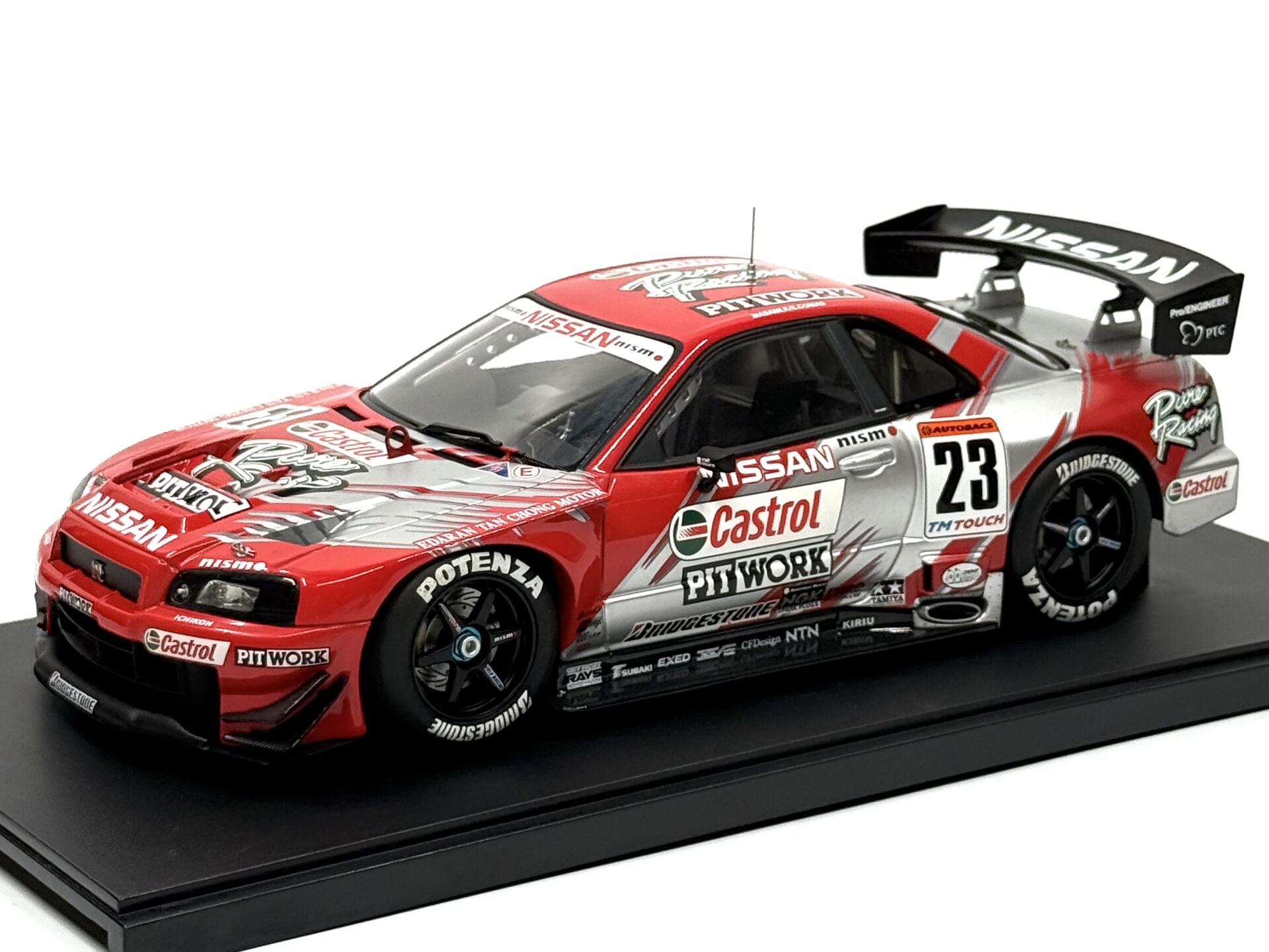 1:18 Nissan GT-R R34 2002 JGTC Castrol Pitwork #23 80278 - Autoart