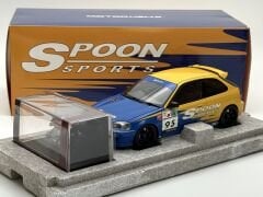 1:18 Honda Civic Type R EK9 Spoon Yellow/Blue Livery - Motorhelix