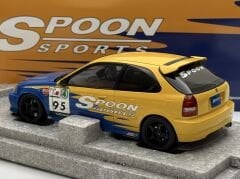1:18 Honda Civic Type R EK9 Spoon Yellow/Blue Livery - Motorhelix