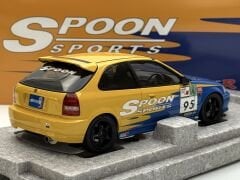 1:18 Honda Civic Type R EK9 Spoon Yellow/Blue Livery - Motorhelix