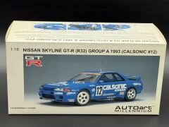 1:18 Nissan Skyline GT-R R32 Group A 1993 CALSONIC - Autoart