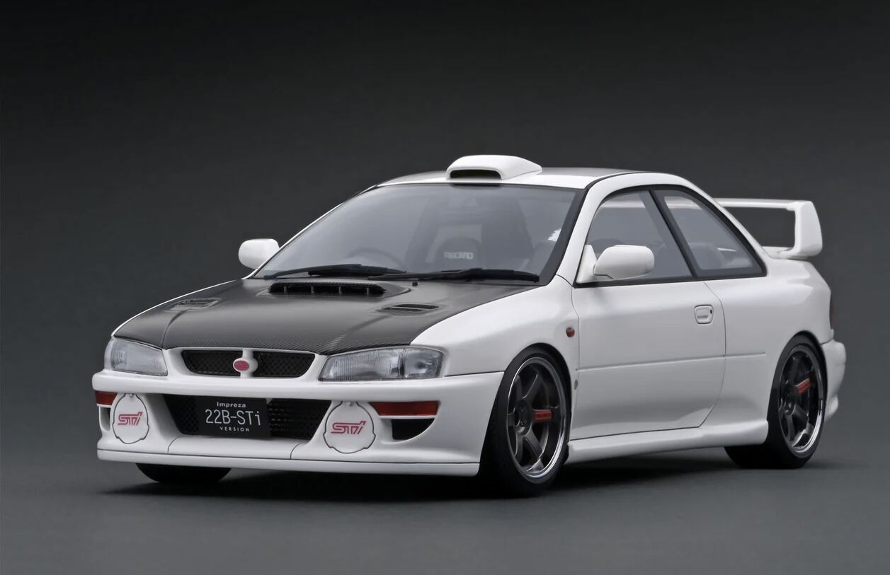 1:18 Subaru Impreza 22B STI Version GC8 Karbon Kaput IG1639 - Ignition Model