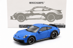 1:18 Porsche 911 992 Dakar Blue 2022 - Minichamps