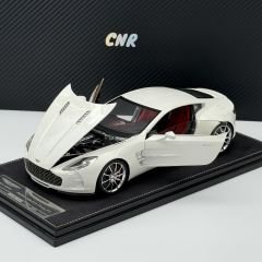 1:18 Aston Martin One-77 White Open/Close 77 Limitli - Fronti Art