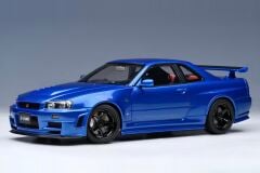 1:18 Nissan Skyline GT-R R34 Z Tune 2002 Bayside Blue - Autoart