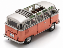 1:18 Volkswagen T1 Samba Open Roof 1962 Copper Met - Schuco