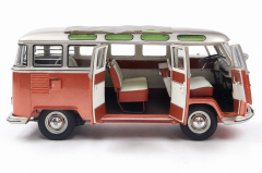 1:18 Volkswagen T1 Samba Open Roof 1962 Copper Met - Schuco