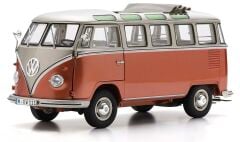 1:18 Volkswagen T1 Samba Open Roof 1962 Copper Met - Schuco