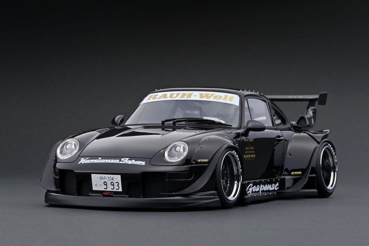 1:18 Porsche 911 993 RWB Black GESPENST IG1960 - Ignition Model