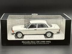 1:18 Mercedes-Benz 200 W123 with AMG Spoiler White 1980 - Norev