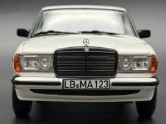 1:18 Mercedes-Benz 200 W123 with AMG Spoiler White 1980 - Norev