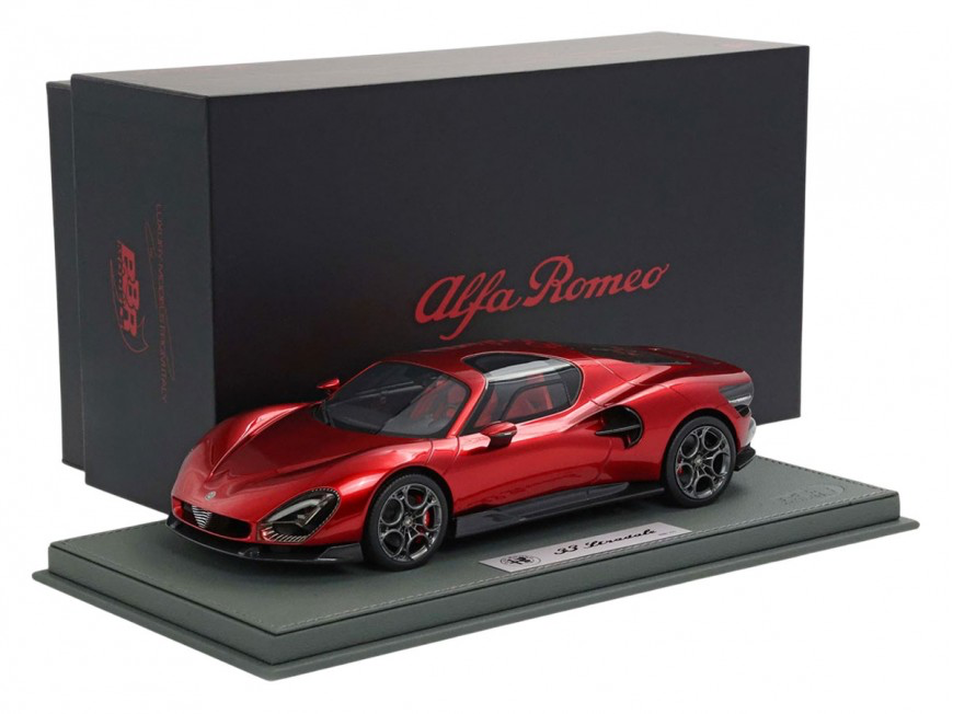 1:18 Alfa Romeo 33 Stradale Rosso Villa d'Este 2025 - BBR Models