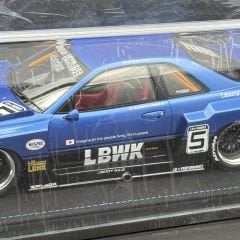 1:18 Nissan Skyline ER34 LBWK Super Silhouette 2020 Blue - INNO