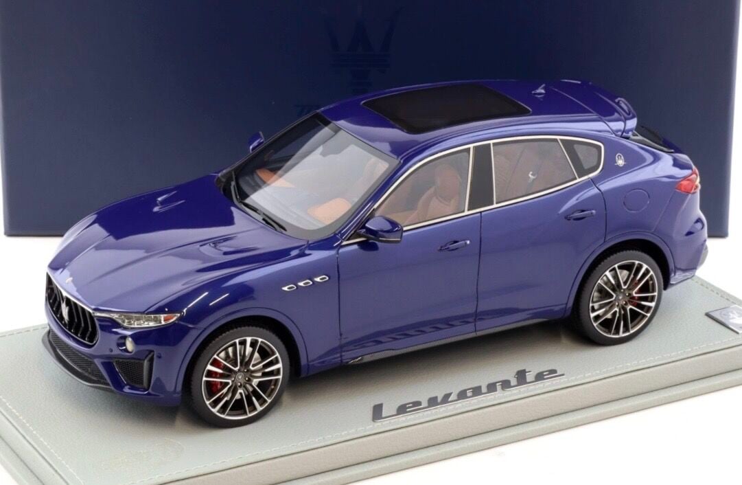 1:18 Maserati Levante V8 Trofeo Blu Emozione - BBR Models