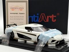 1:18 Koenigsegg Regera Pearl White High End Resin - FrontiArt