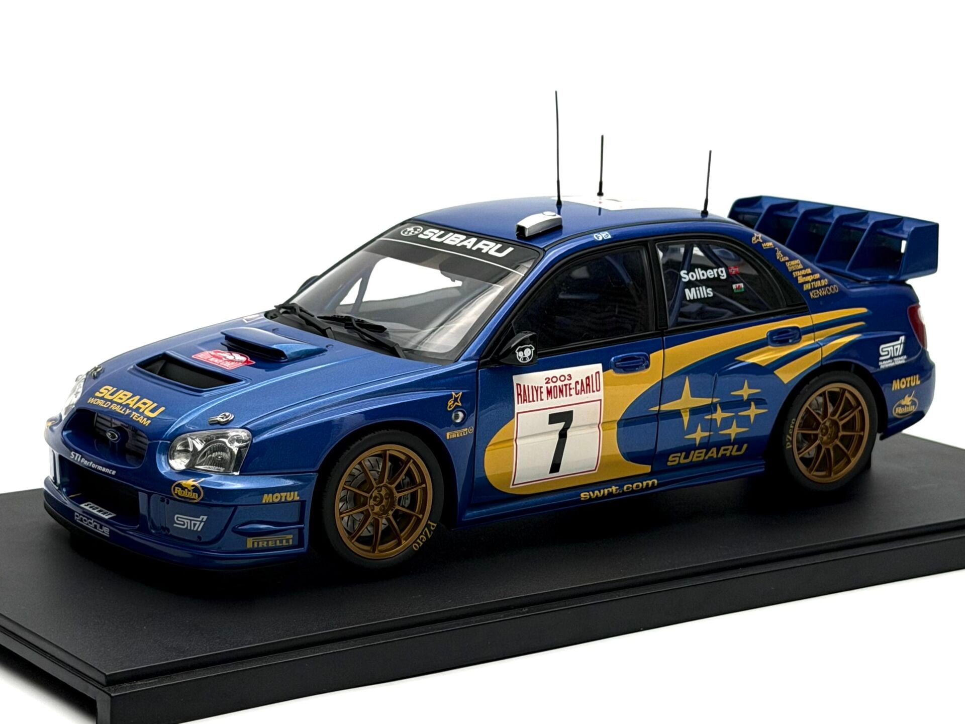 1:18 Subaru New Age Impreza 2003 Monte Carlo #7 Solberg - Autoart