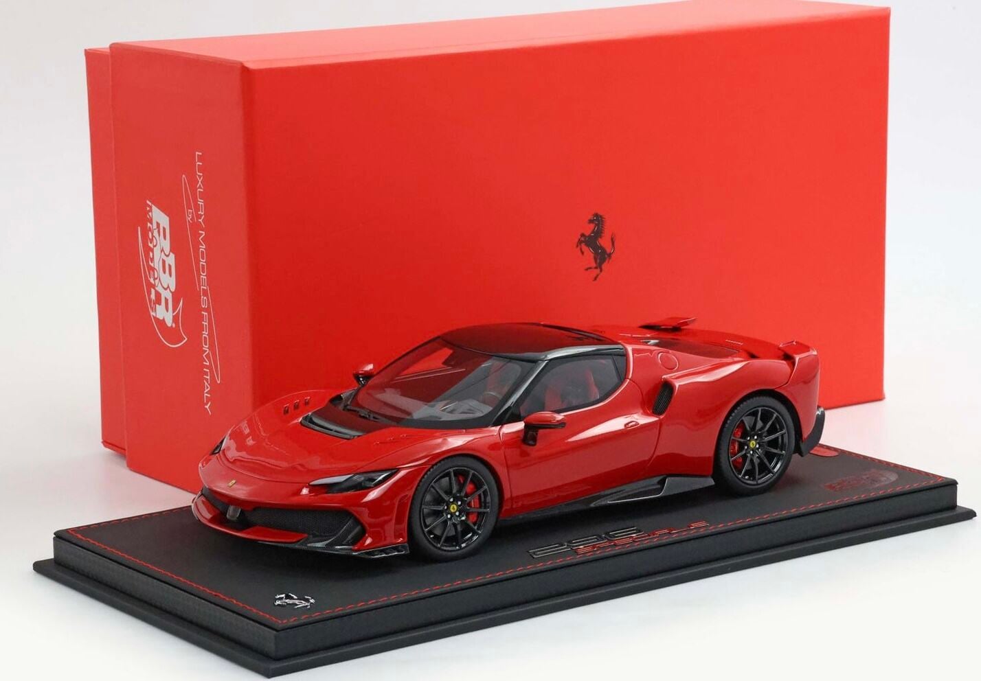 1:18 Ferrari 296 Speciale Rosso Corsa/Black Roof 2025 - BBR Models