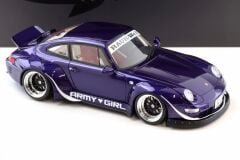1:18 Porsche 911 993 RWB Army Girl Purple GT562 - GT Spirit