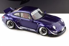 1:18 Porsche 911 993 RWB Army Girl Purple GT562 - GT Spirit