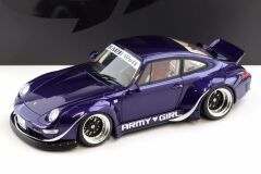 1:18 Porsche 911 993 RWB Army Girl Purple GT562 - GT Spirit