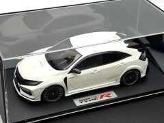 1:18 Honda Civic FK8 Mugen Type R White + Figure - POP RACE
