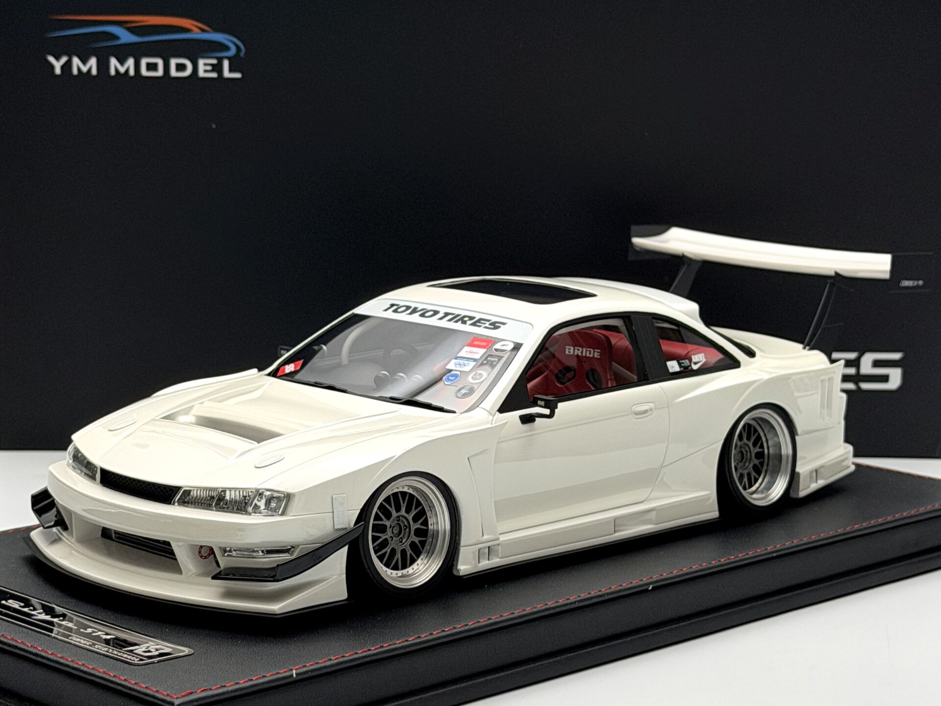 1:18 Nissan Silvia S14 Seiji Ookawara White 99 pcs. - YM Model