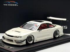 1:18 Nissan Silvia S14 Seiji Ookawara White 99 pcs. - POP RACE