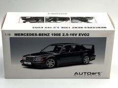 1:18 Mercedes-Benz 190E 2.5-16V Evo2 Metallic Black W201 - Autoart