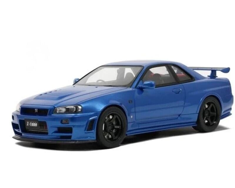 1:12 Nissan Skyline GT-R R34 Nismo Z Tune Bayside Blue G082 - OTTO