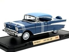 1:18 Chevrolet Bel Air 1957 Closed Blue - Road Signature