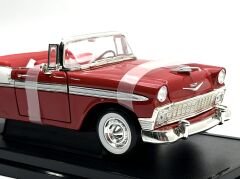1:18 Chevrolet Bel Air 1956 Convertible Red - Road Signature