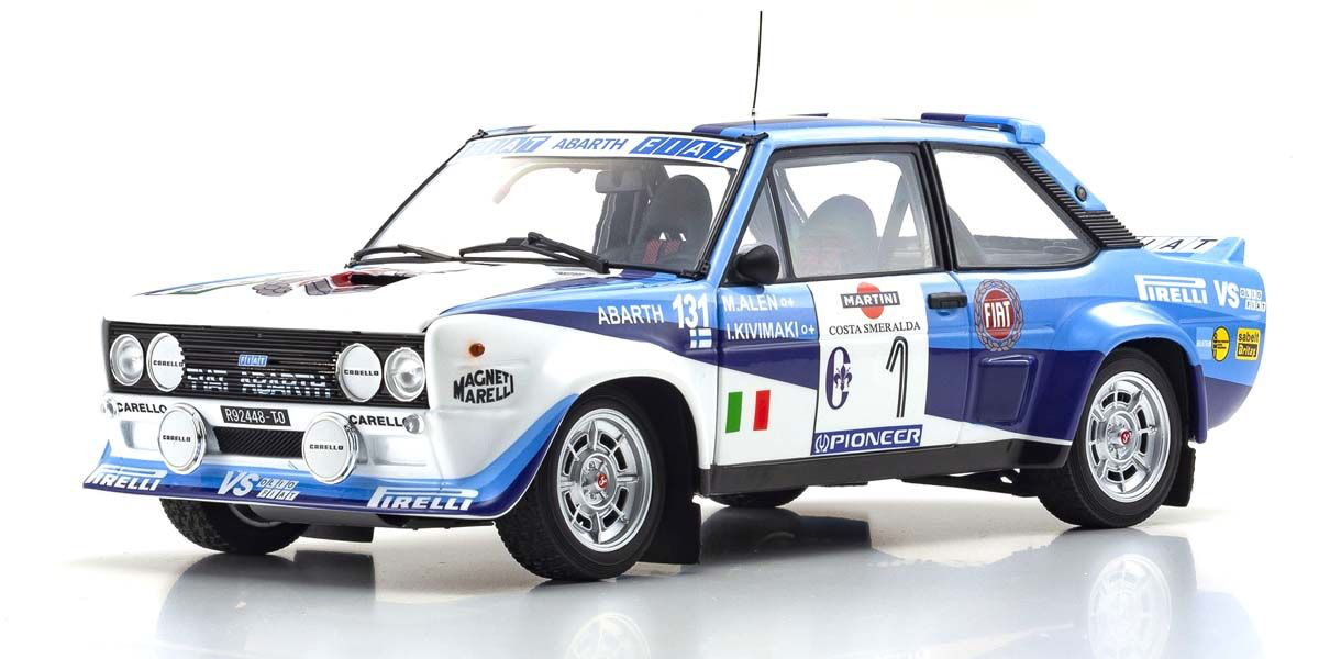 1:18 FIAT 131 Abarth Costa Smeralda Rally 1981 #1 - Kyosho