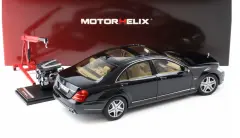 1:18 Mercedes-Benz S Class S600L W221 Obsidian Black - Motorhelix