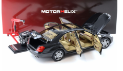1:18 Mercedes-Benz S Class S600L W221 Obsidian Black - Motorhelix