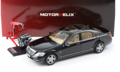 1:18 Mercedes-Benz S Class S600L W221 Obsidian Black - Motorhelix