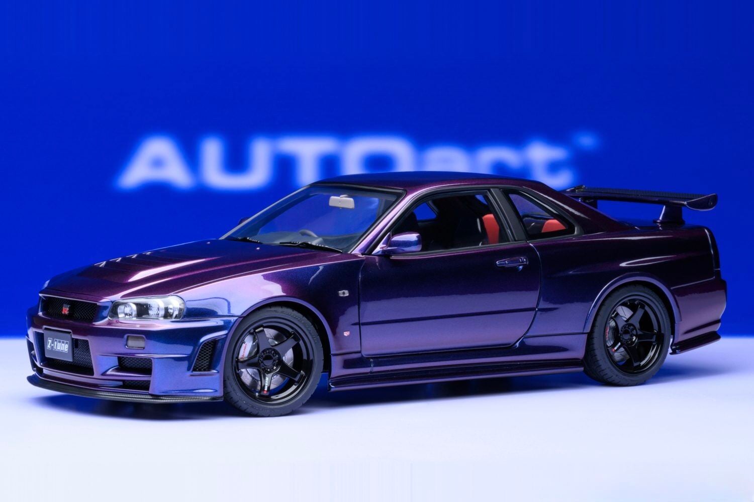 1:18 Nissan Skyline R34 GT-R Z Tune Midnight Purple III- Autoart