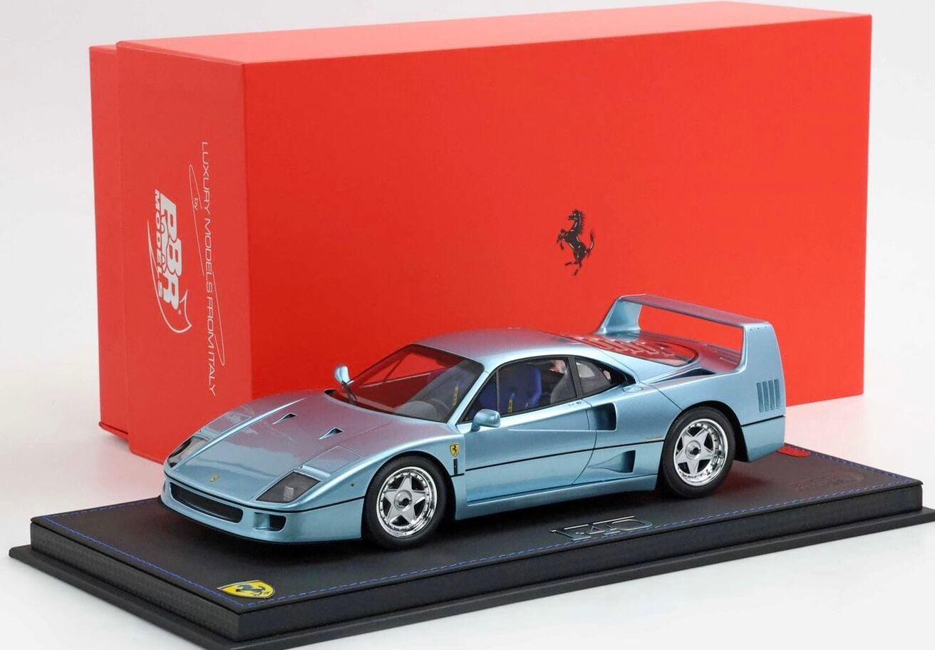 1.18 Ferrari F40 Hyperion Blue 1987 - BBR Models