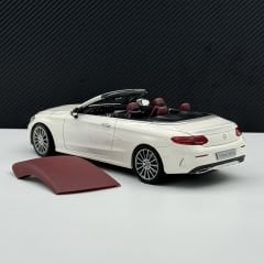 1:18 Mercedes C Class Cabriolet AMG Line W205 White - IScale