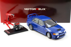 1:18 Mitsubishi Lancer Evolution IV Icelle Blue - Motorhelix