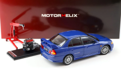 1:18 Mitsubishi Lancer Evolution IV Icelle Blue - Motorhelix
