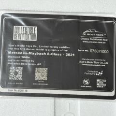 1:18 Mercedes-Maybach S Class S680 Diamond White 2021 - Almost Real