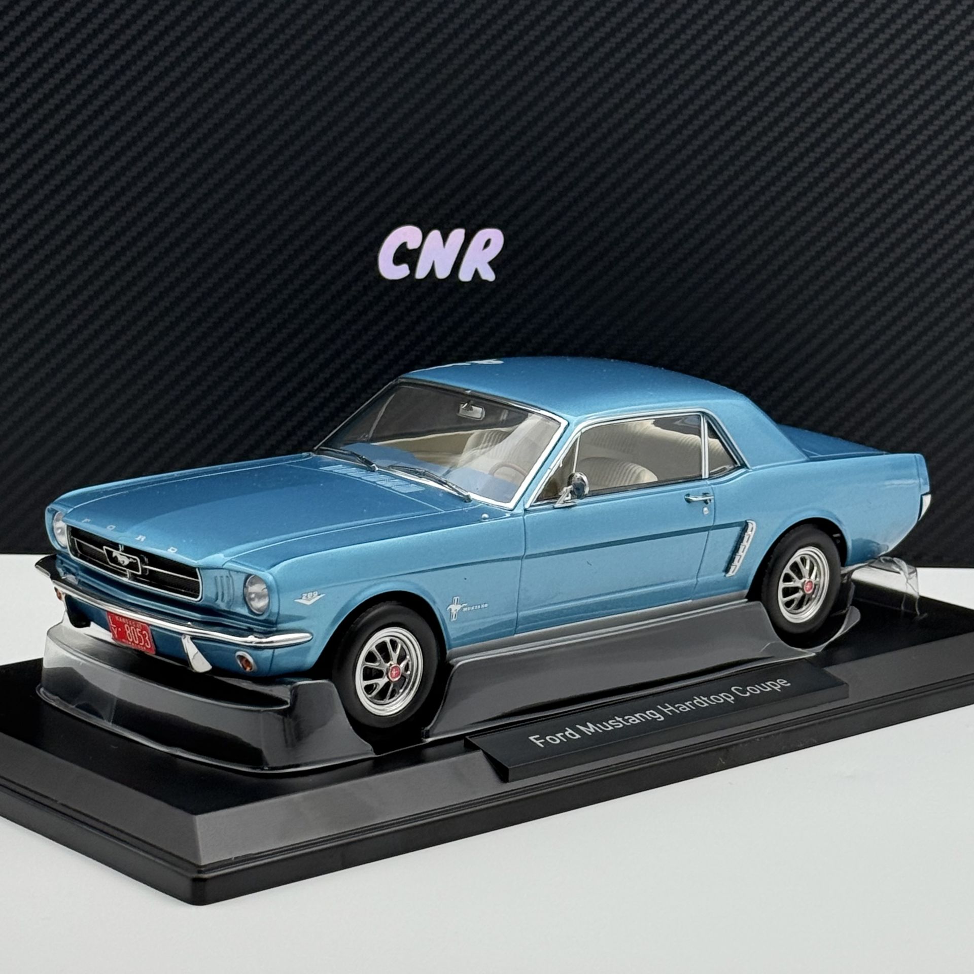 1:18 Ford Mustang Hard Top Coupe 1965 Turquoise Met - Norev